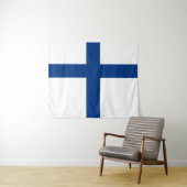 Finnische Flagge Wandteppich (Beispiel (Horizontal))