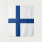 Finnische Flagge Wandteppich (Vorderseite)