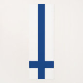 Finnische Flagge Yogamatte (Rückseite)
