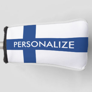 Finnische Flagge — Zollmonogramm Golf Headcover