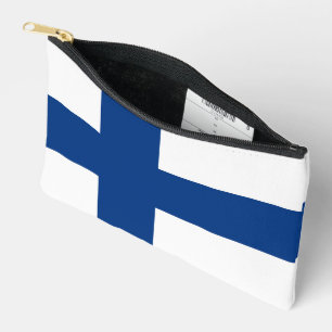 Finnische Flagge Zubehörtasche