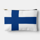 Finnische Flagge Zubehörtasche (Vorderseite)