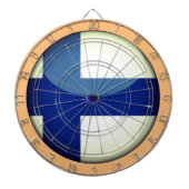 Finnische Flaggen- und Finnische Dartboard-Spiele  Dartscheibe (vorne)
