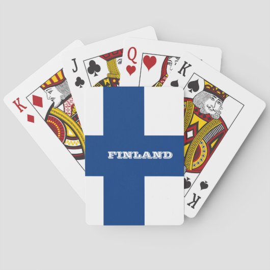 Finnische Flaggenspiele, Finnland Spielkarten (Rückseite)
