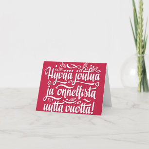 Finnische Frohe Weihnachten Glückliches Neues Jahr