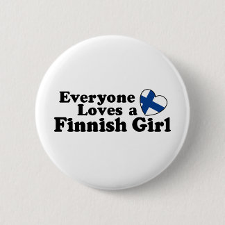 Finnische Girl Button