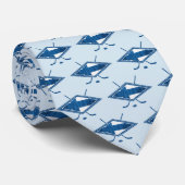 Finnische Hockey-Flag-Logo Suomi-Krawatte Krawatte (Gerollt)