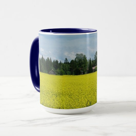 Finnische Landschaft Tasse - wählen Sie Stil, Farb (Vorderseite Links)