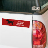 Finnische Lapphund-Liebe Autoaufkleber (Auf Lkw)