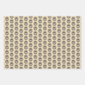 Finnische Lapphund Malerei - Niedliche Original Hu Geschenkpapier Set (Vorderseite)