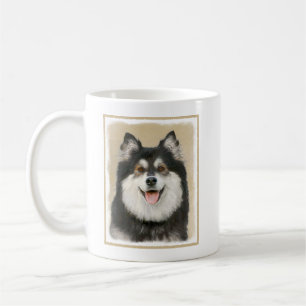 Finnische Lapphund-Malerei - Niedliche Original Hu Kaffeetasse