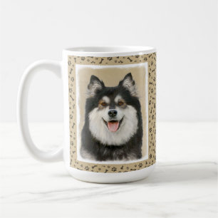 Finnische Lapphund Malerei - Niedliche Original Hu Kaffeetasse
