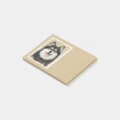 Finnische Lapphund Malerei - Niedliche Original Hu Post-it Klebezettel (angewinkelt)