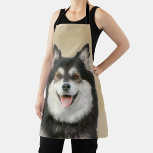 Finnische Lapphund Malerei - Niedliche Original Hu Schürze