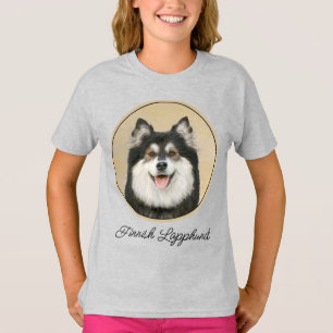 Finnische Lapphund Malerei - Niedliche Original Hu T-Shirt