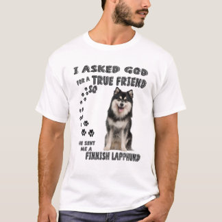 Finnische Lapphund Quote Mama Vater Print, finnisc T-Shirt