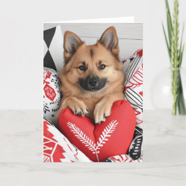 Finnische Lapphund Valentine Card Dankeskarte