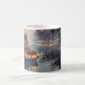 Finnische Lapphund Weihnachtsfeiertage Kaffeetasse (Mittel)