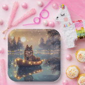 Finnische Lapphund Weihnachtsfeiertage Pappteller (Party)