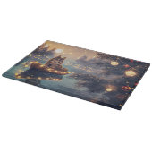 Finnische Lapphund Weihnachtsfeiertage Schneidebrett (Ecke)