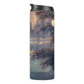 Finnische Lapphund Weihnachtsfeiertage Thermosbecher (Nach rechts gedreht)