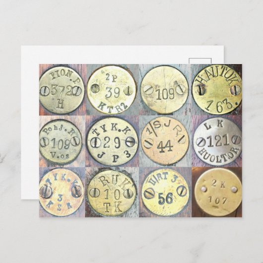 Finnische Mosin Nagant Stock Disk Postkarte (Vorne/Hinten)