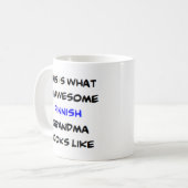 finnische Oma, phantastisch Kaffeetasse (Vorderseite Links)