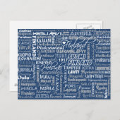 Finnische Postkarte (Vorne/Hinten)