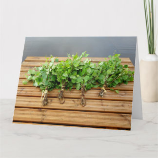 Finnische Sauna Thema Grüße Karte