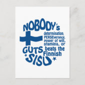 Finnische SISU Postkarte - anpassen! (Vorderseite)