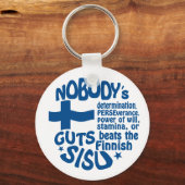 Finnische SISU-Schlüsselkette Schlüsselanhänger (Vorderseite)