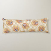 Finnische Spitz Malerei Niedlich Original Haustier Seitenschläferkissen (Rückseite)