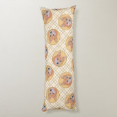 Finnische Spitz Malerei Niedlich Original Haustier Seitenschläferkissen (Rückseite (Vertikal))