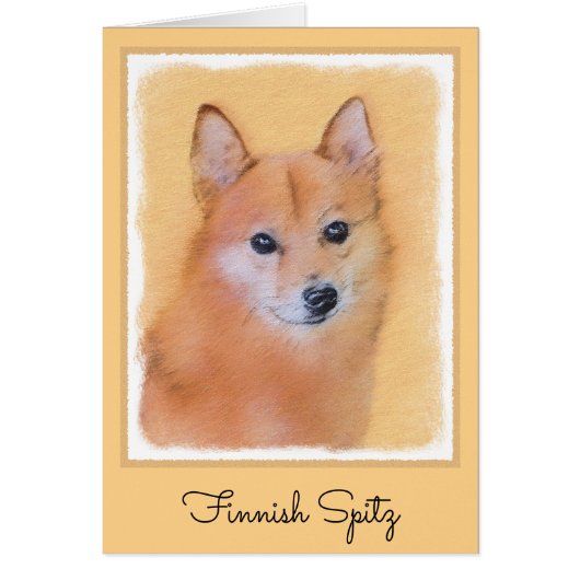 Finnische Spitz-Malerei - Niedliche Originalkunst  (Vorne)