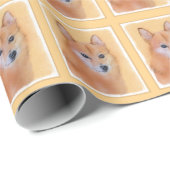 Finnische Spitz-Malerei - Niedliche Originalkunst  Geschenkpapier (Rolleneckpunkt)