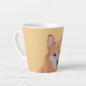Finnische Spitz-Malerei - Niedliche Originalkunst  Milchtasse (Linke Ecke)
