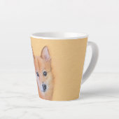Finnische Spitz-Malerei - Niedliche Originalkunst  Milchtasse (Rechte Ecke)