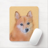 Finnische Spitz-Malerei - Niedliche Originalkunst Mousepad (Mit Mouse)