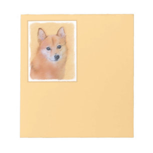 Finnische Spitz-Malerei - Niedliche Originalkunst Notizblock