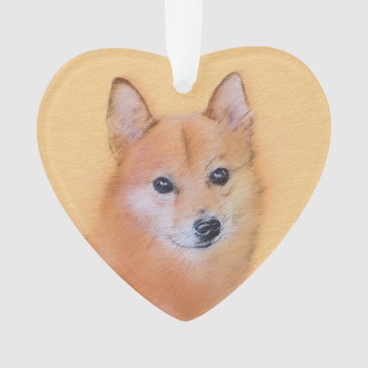 Finnische Spitz-Malerei - Niedliche Originalkunst  Ornament (Vorderseite)