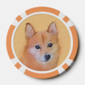 Finnische Spitz-Malerei - Niedliche Originalkunst  Pokerchips (Rückseite)