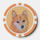 Finnische Spitz-Malerei - Niedliche Originalkunst  Pokerchips (Vorderseite)
