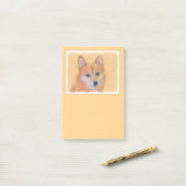 Finnische Spitz-Malerei - Niedliche Originalkunst Post-it Klebezettel (Auf Schreibtisch)