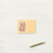 Finnische Spitz-Malerei - Niedliche Originalkunst Post-it Klebezettel (Auf Schreibtisch)
