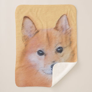 Finnische Spitz-Malerei - Niedliche Originalkunst  Sherpadecke