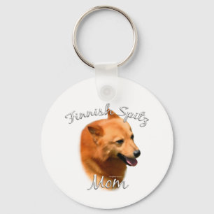 Finnische Spitz-Mama 2 Schlüsselanhänger