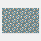 Finnische Spitz Seashore Malerei Original Hundesch Geschenkpapier Set (Vorderseite 3)