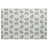 Finnische Spitz Seashore Malerei Original Hundesch Stoff (Fat Quarter (45,7 x 55,9 cm))