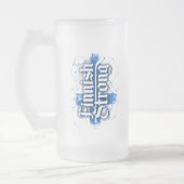 Finnische Strong (Hockey) Mattiert Glass Beer Tass Mattglas Bierglas (Links)