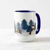 Finnische Tasse Lapphund Watercolor (VorderseiteRechts)